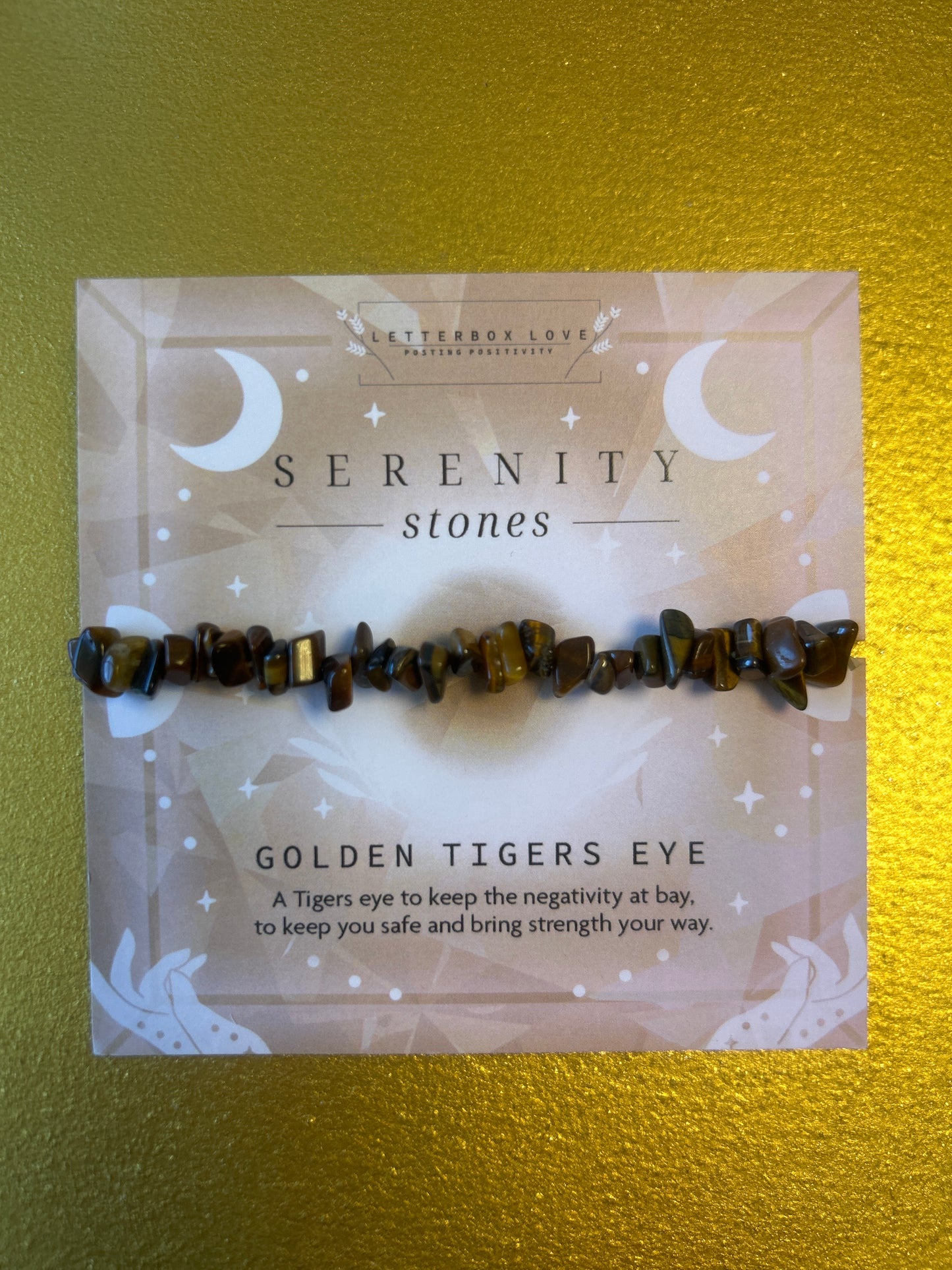 Golden Tigers Eye Serenity stones bracelet