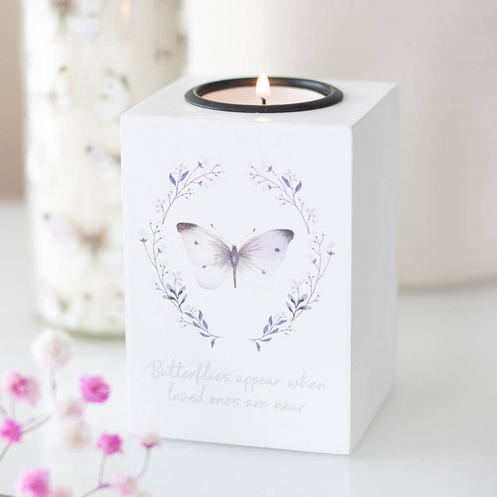 Tealight Butterflies Appear Candle Holder