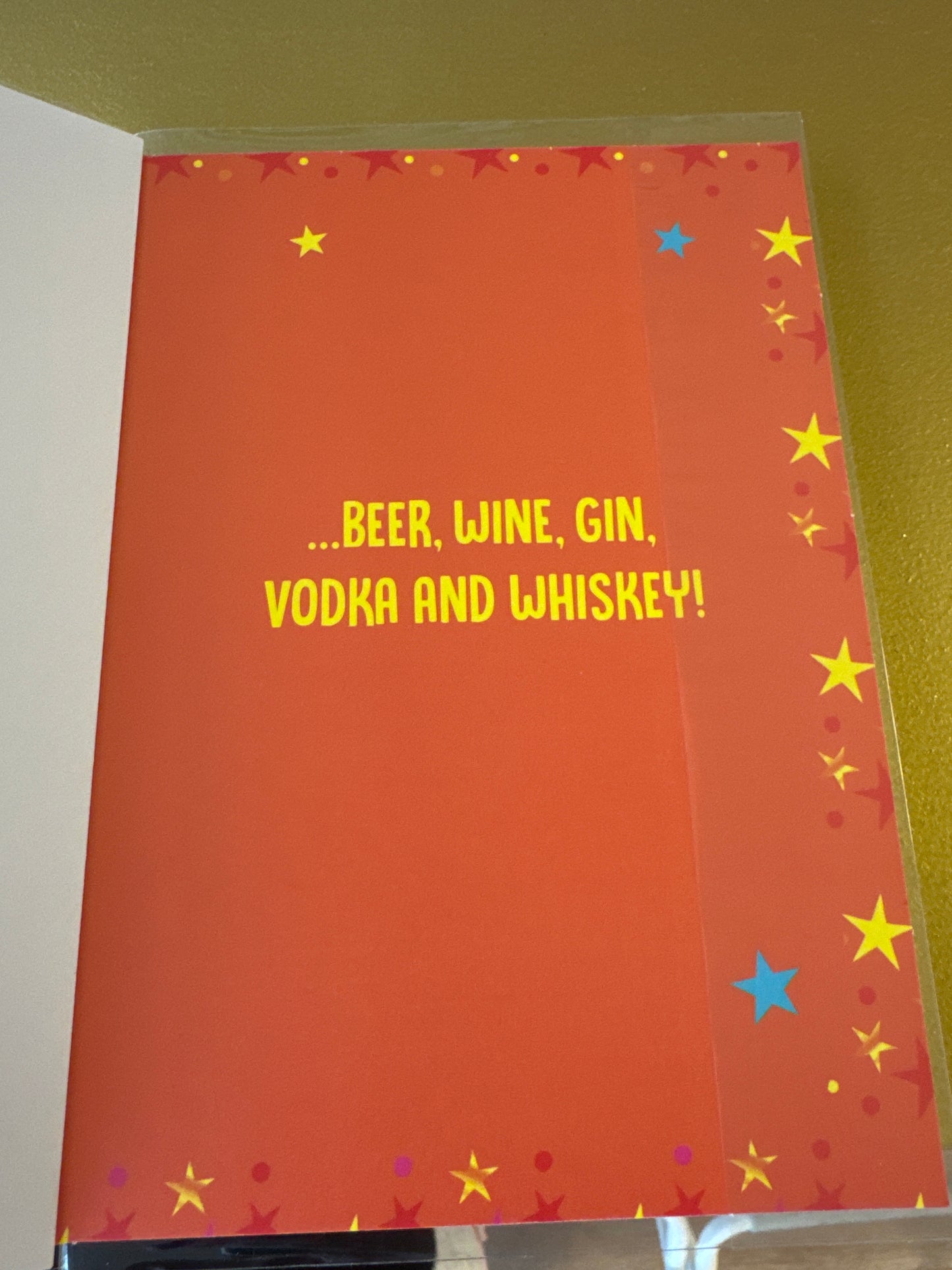 Birthday card humour