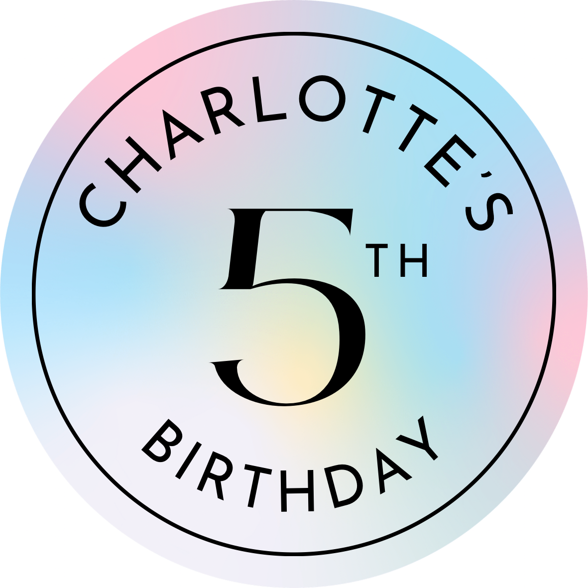 Children’s birthday stickers 20