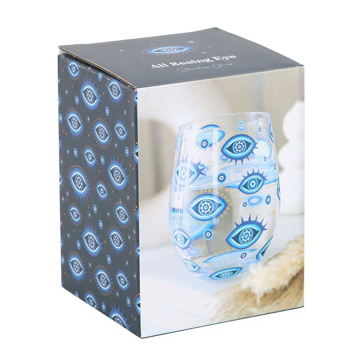 Glass All Seeing Eye Print Stemless