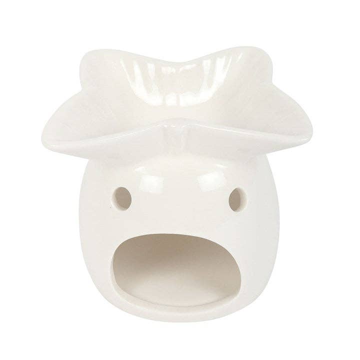 Oil Burner White Butterfly