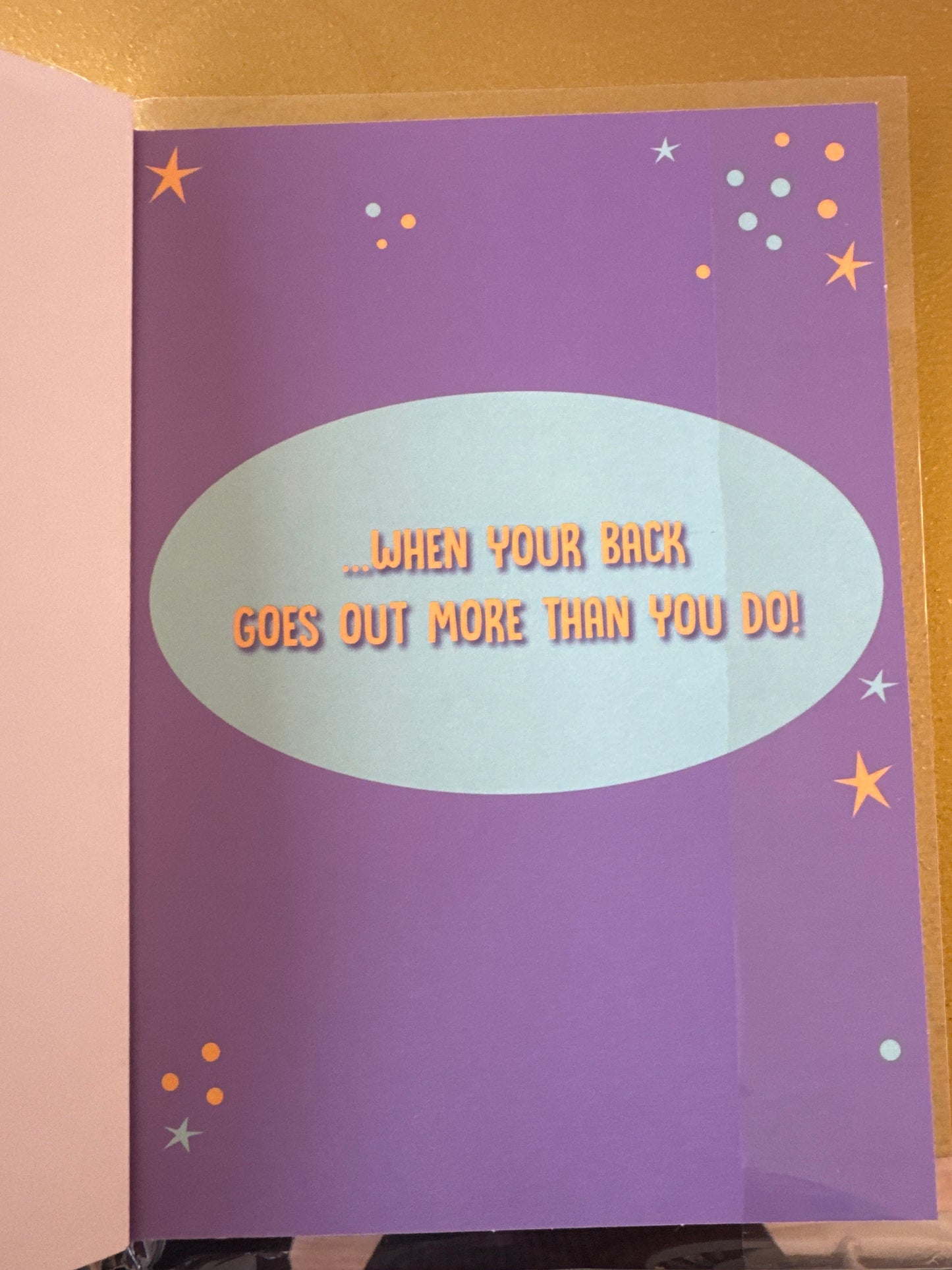 Birthday card - humour