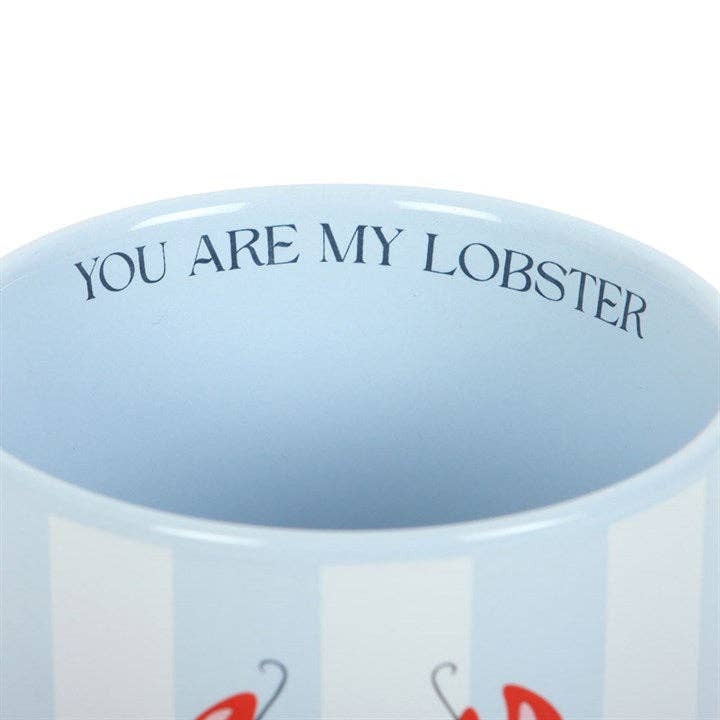 You Are My Lobster Coastal Striped Mug