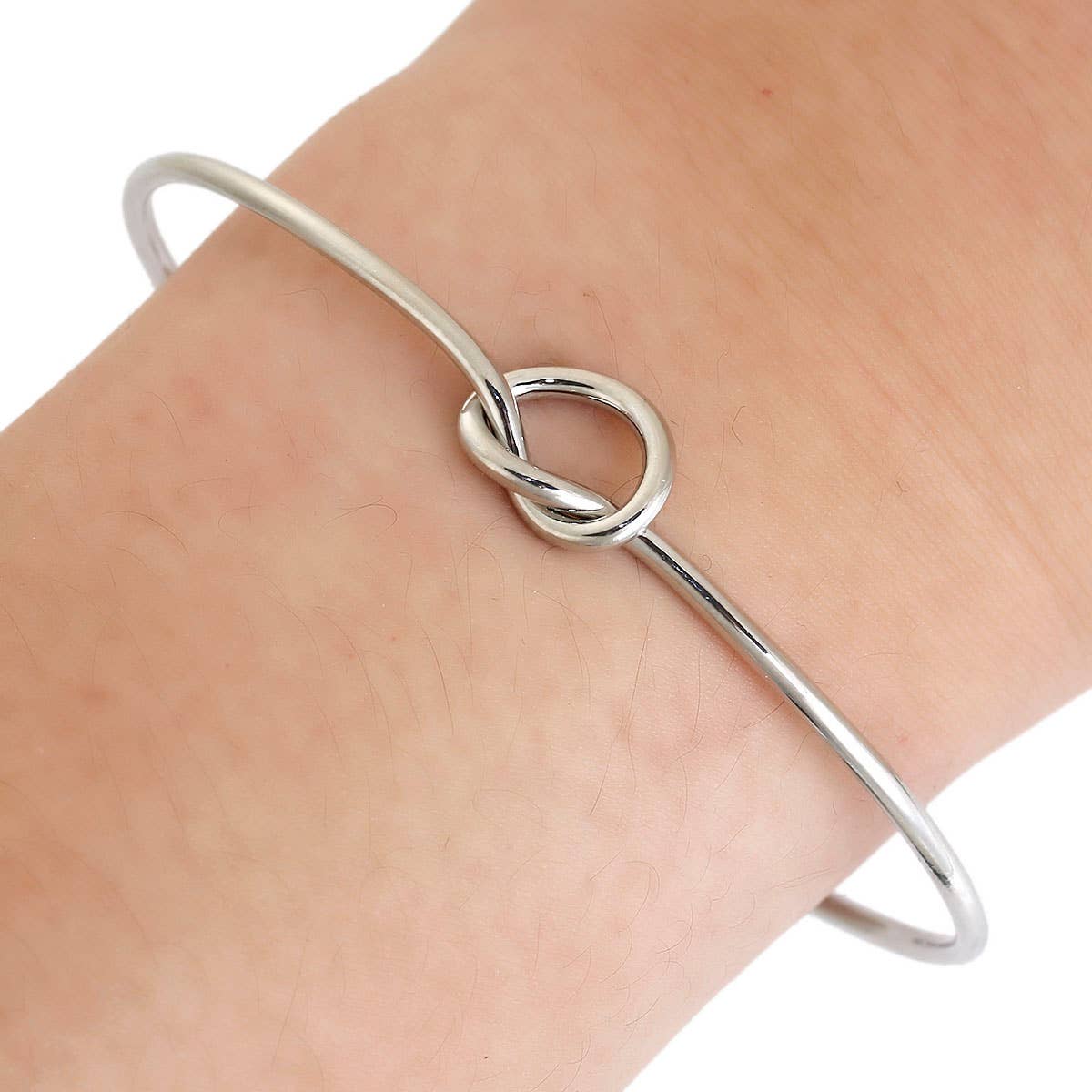 Silver Knot Bangle