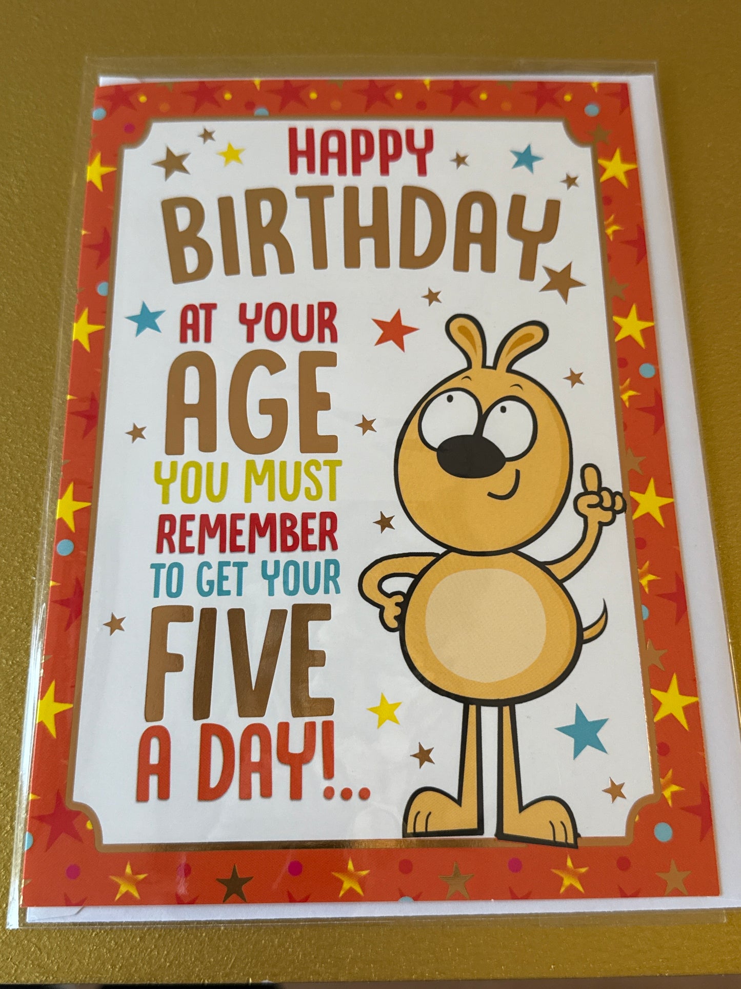 Birthday card humour