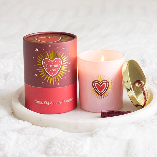 Burning Love Candle Black Fig Valentine's Day