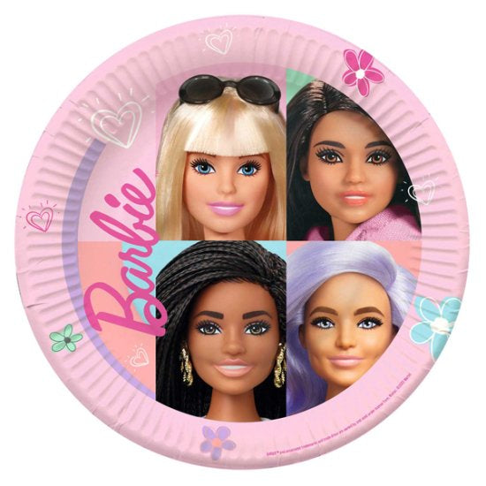 Barbie sweet life paper plates