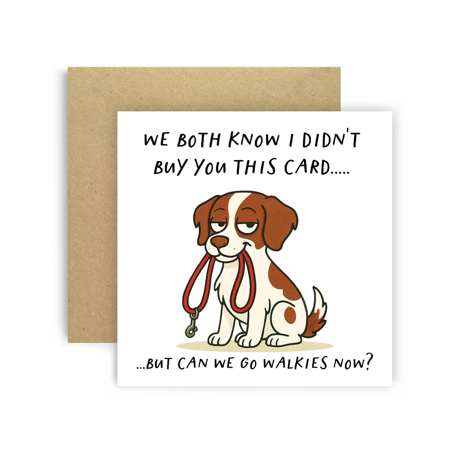 Dog Walkies Funny Birthday Card