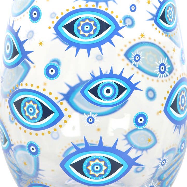 Glass All Seeing Eye Print Stemless