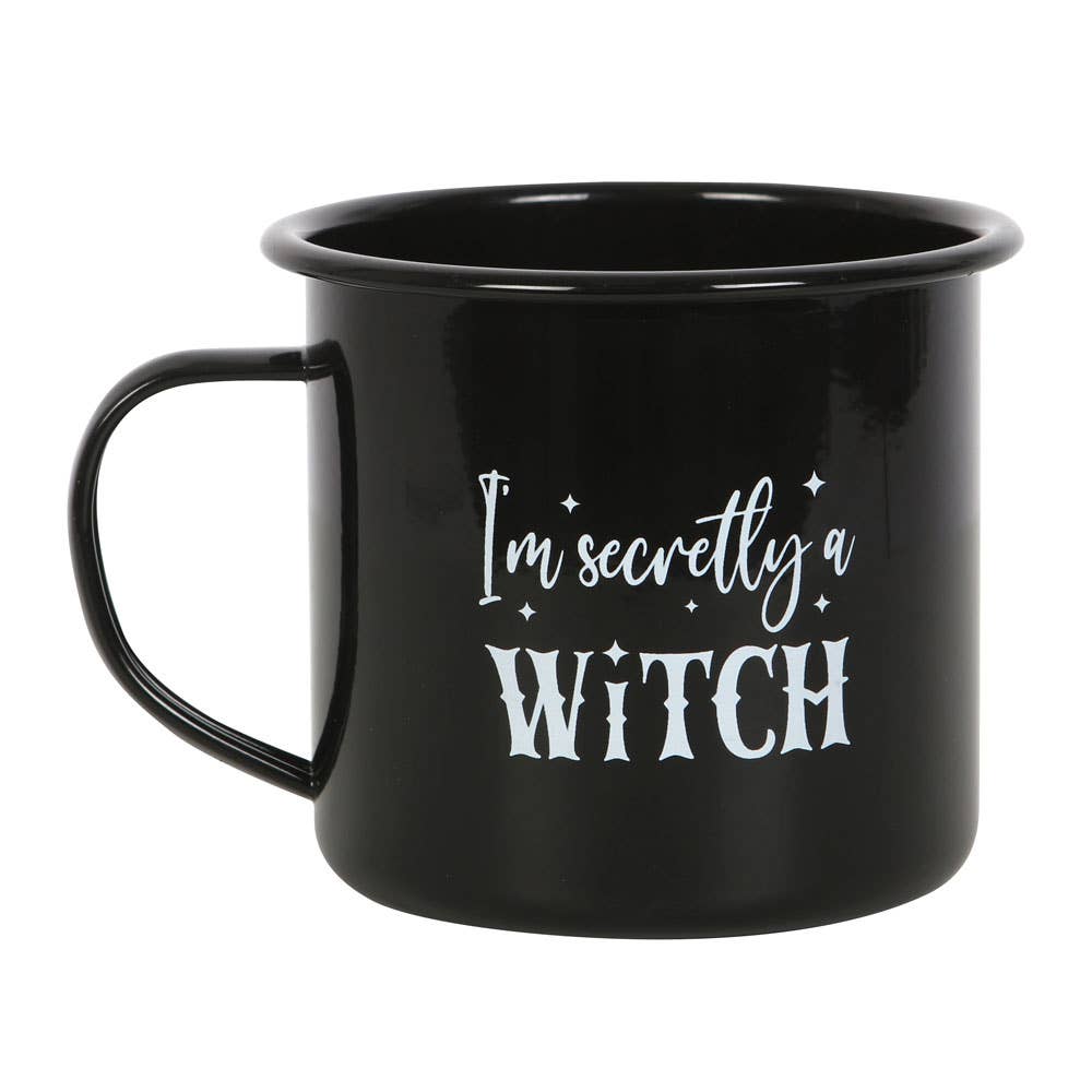 I'm Secretly A Witch Enamel Halloween Mug