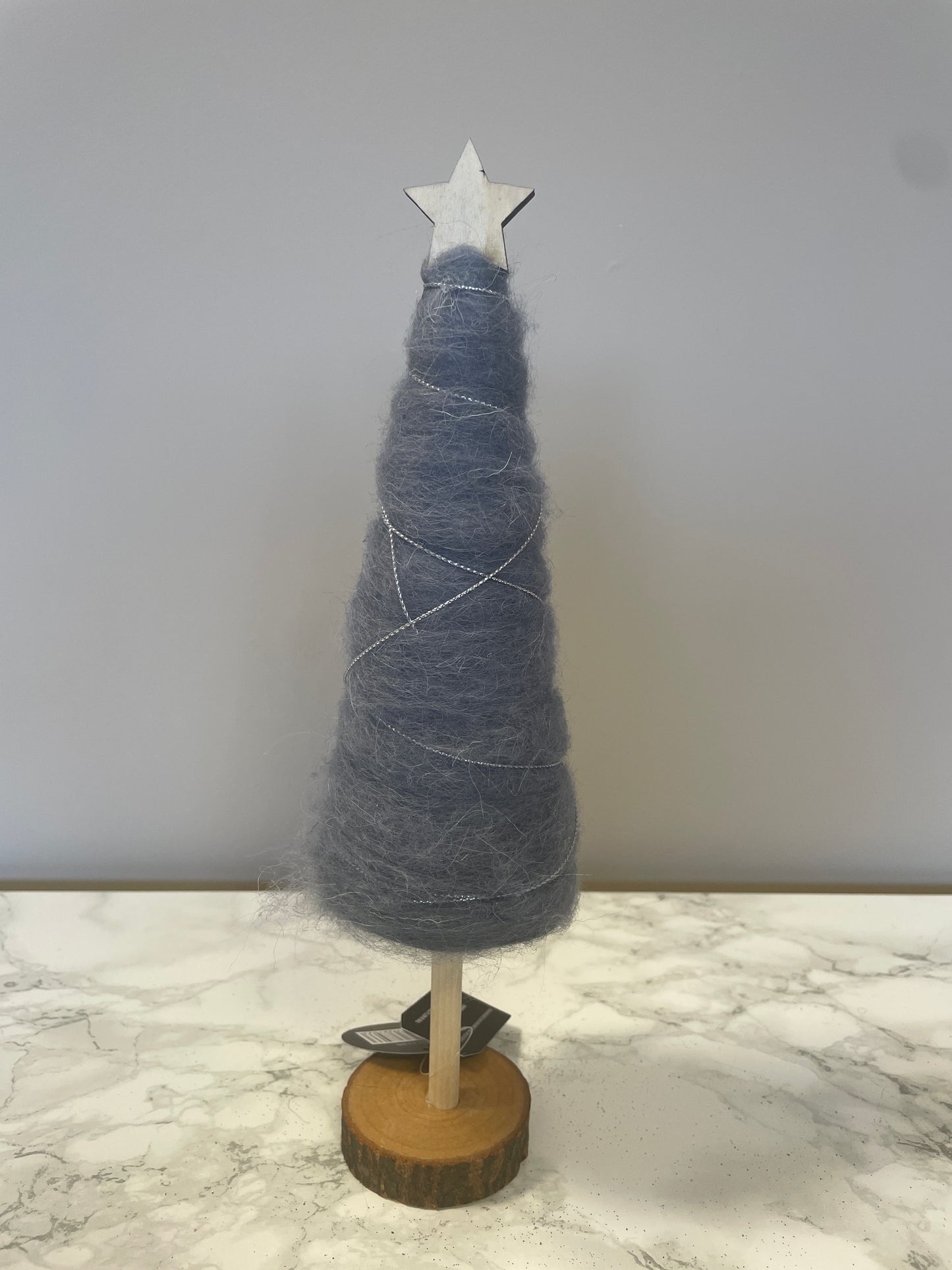 Grey Christmas tree ornament