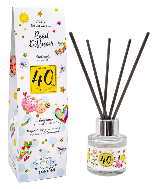 JUST BECAUSE OCCASION SPARKLY DIFFUSERS – 40TH, 50ML