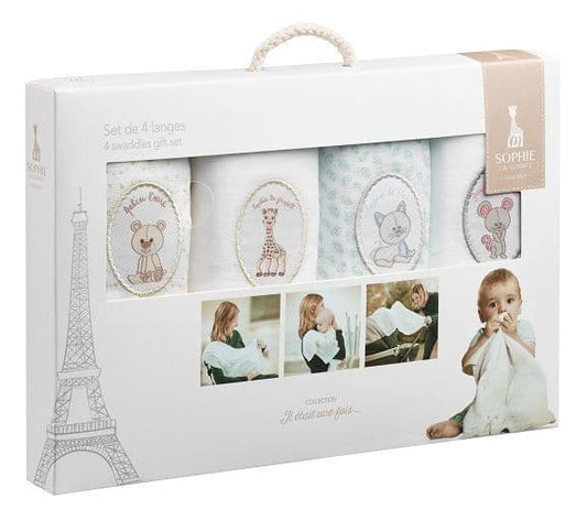 Sophie La Girafe - Set of 4 Muslins