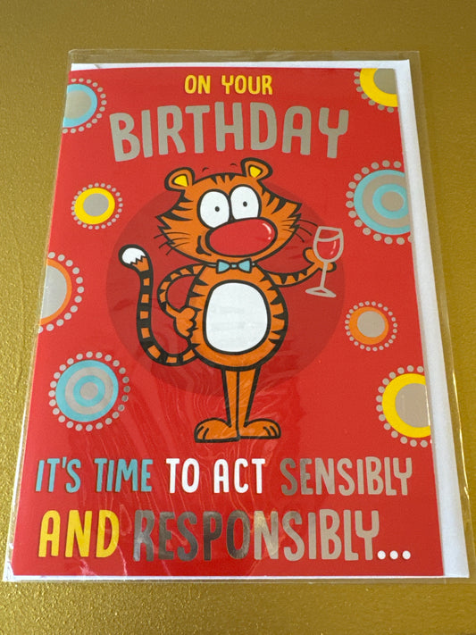 Birthday card - humour