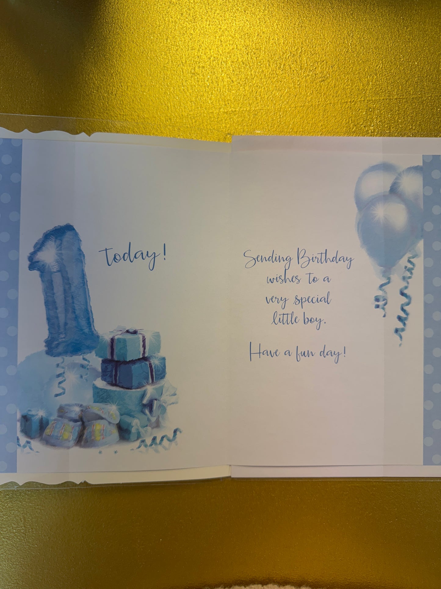 1st birthday card