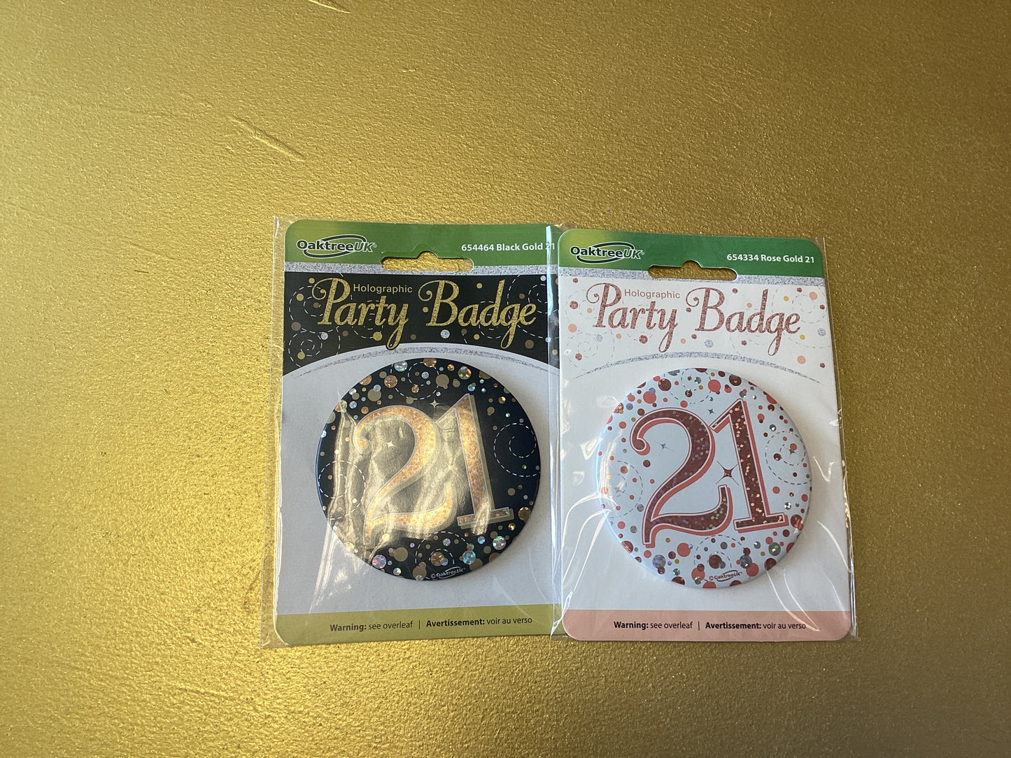 21st birthday badge