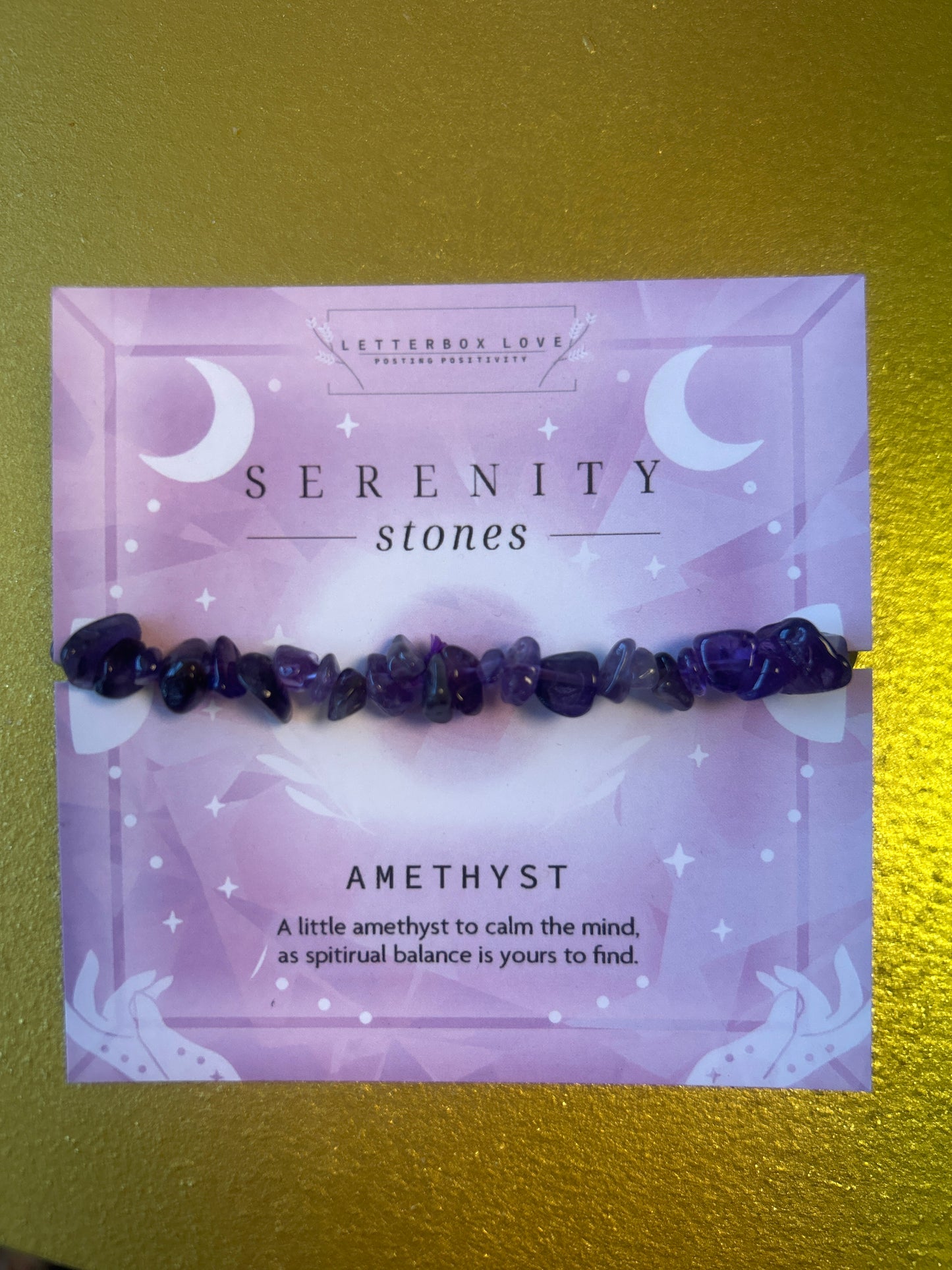 Amethyst Serenity Stones Bracelet