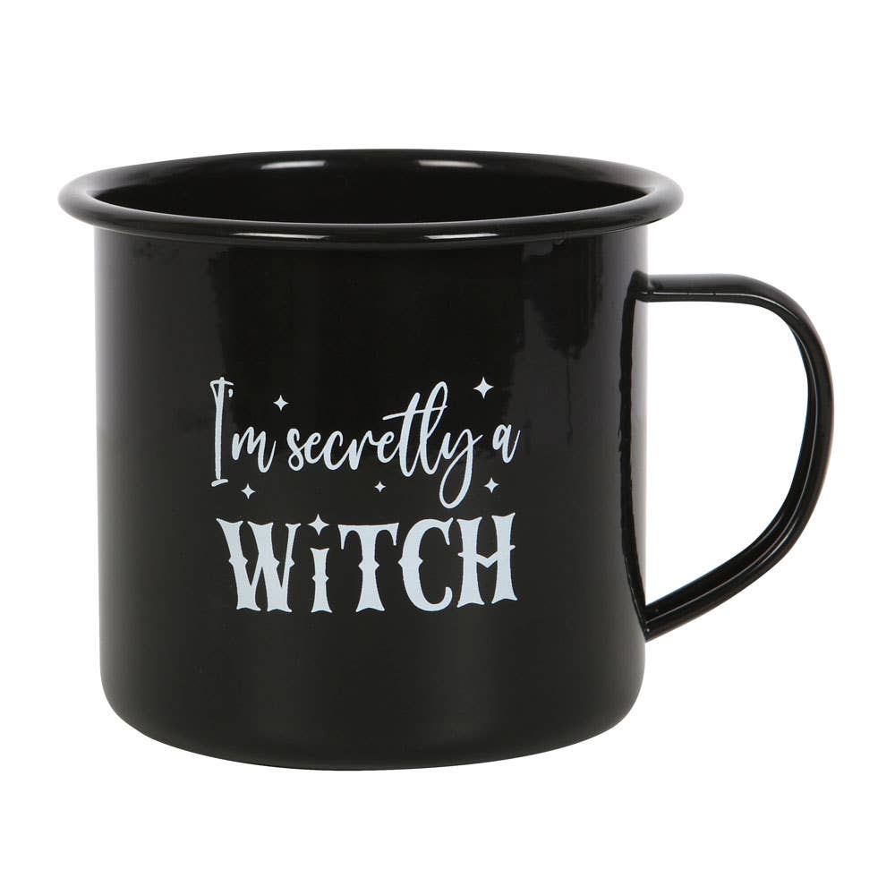 I'm Secretly A Witch Enamel Halloween Mug