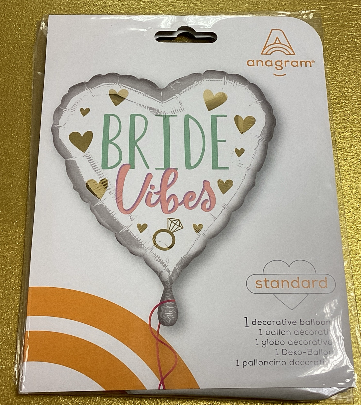 ‘Bride vibes’ foil balloon