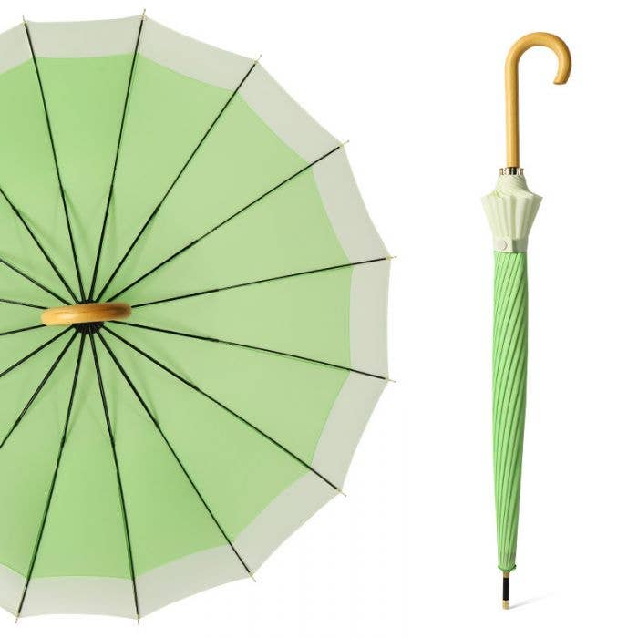 3468 two tones pastel colour umbrella