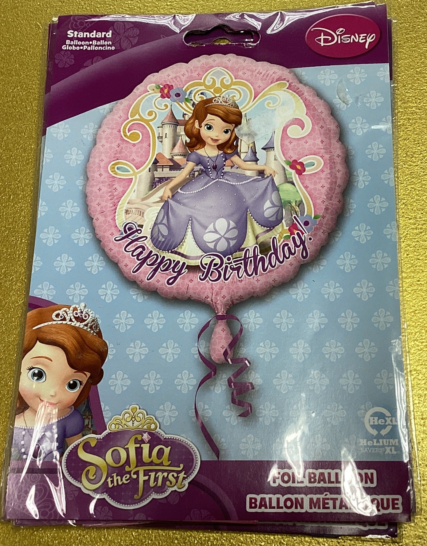 Sofia the first happy birthday foil balloon