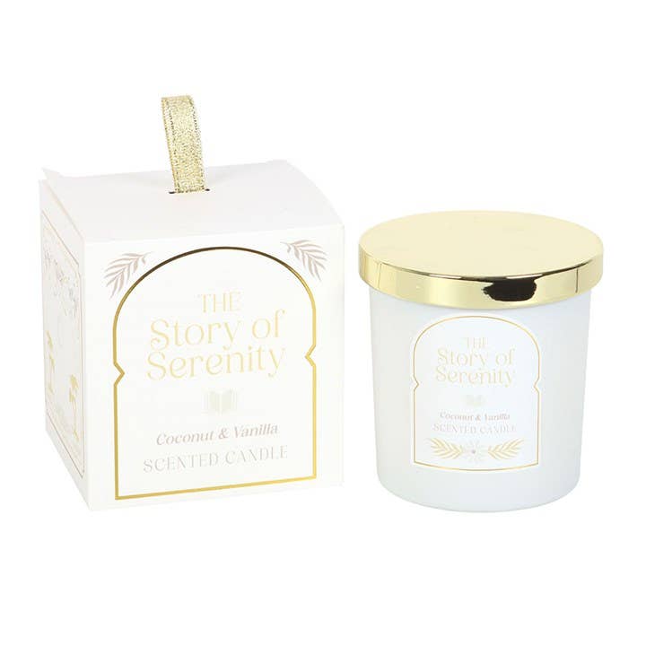 Coconut & Vanilla Candle The Story of Serenity