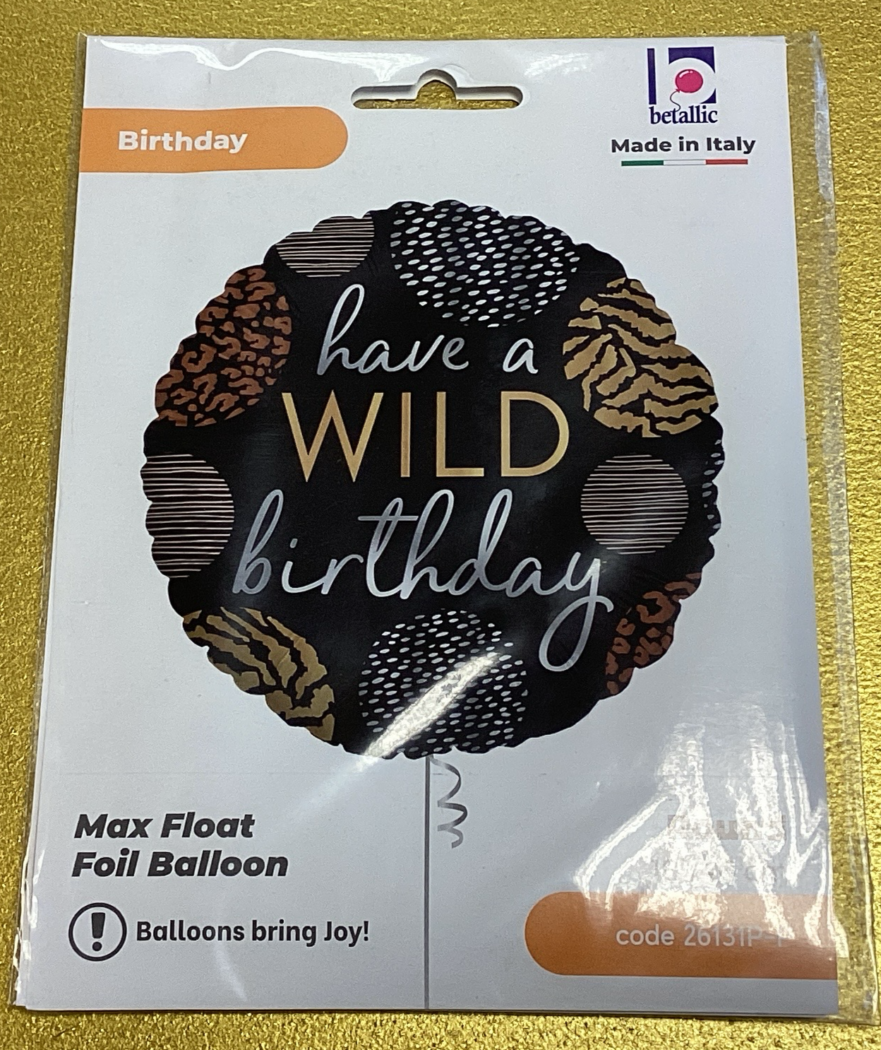 ‘Have a wild birthday’ foil balloon