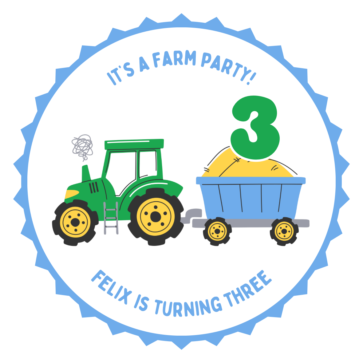 Children’s birthday stickers 20