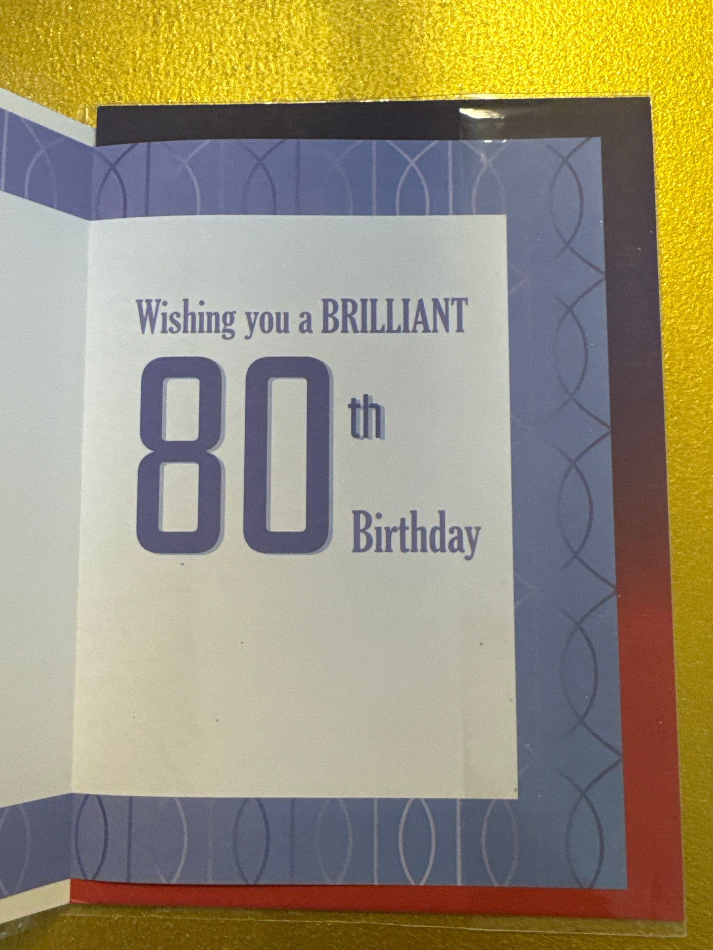 80th birthday card