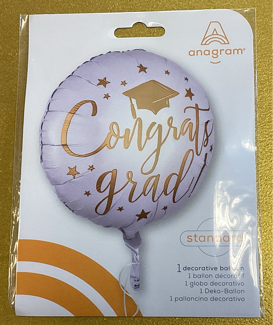 ‘Congrats grad!’ Foil balloon