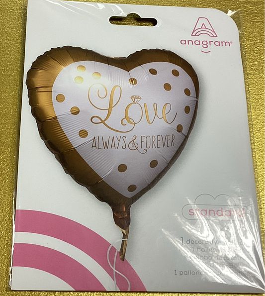 ‘Love Always & Forever’ foil balloon