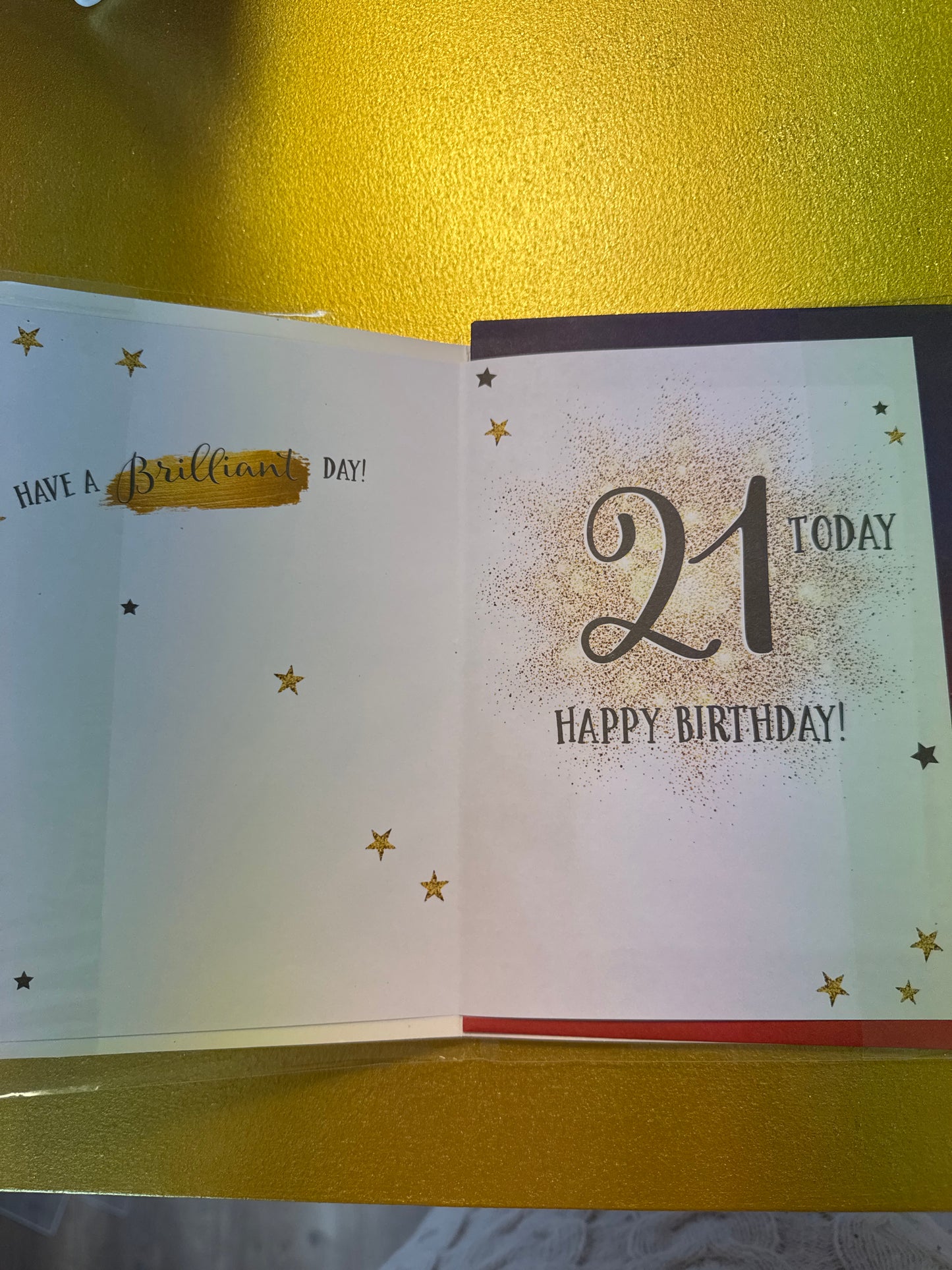 21st birthday card