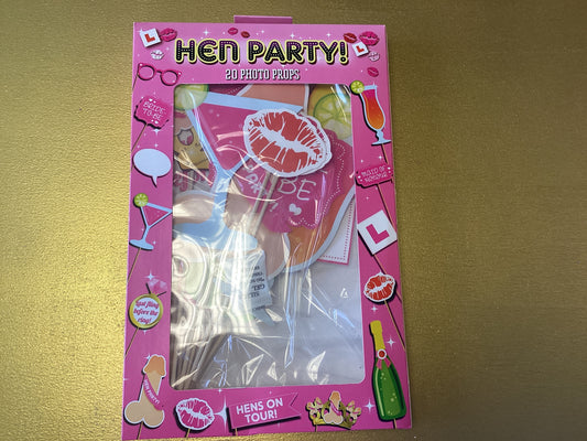 Hen Party 20 piece photo props