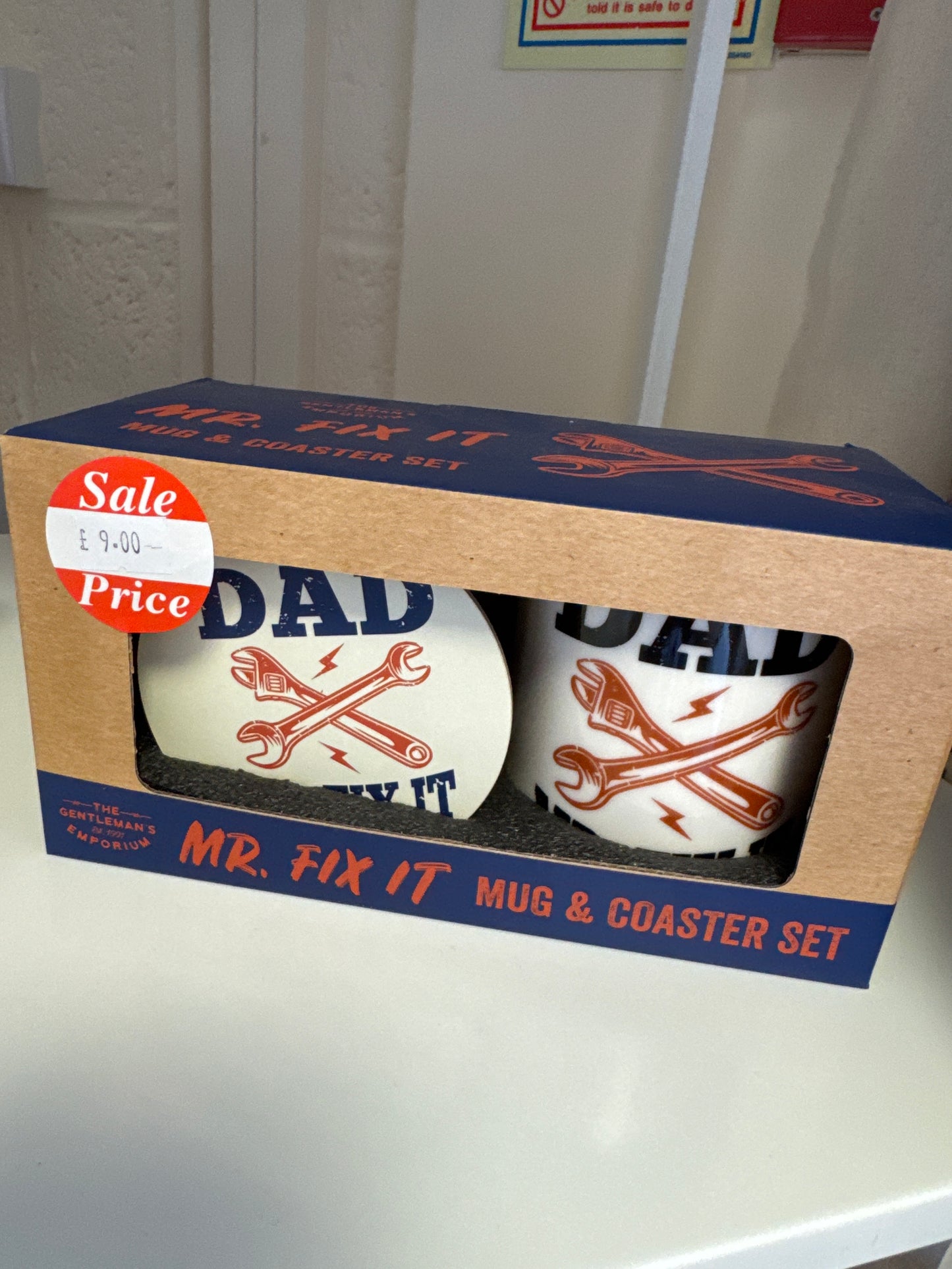 Mr. Fix It Mug& Coaster Set