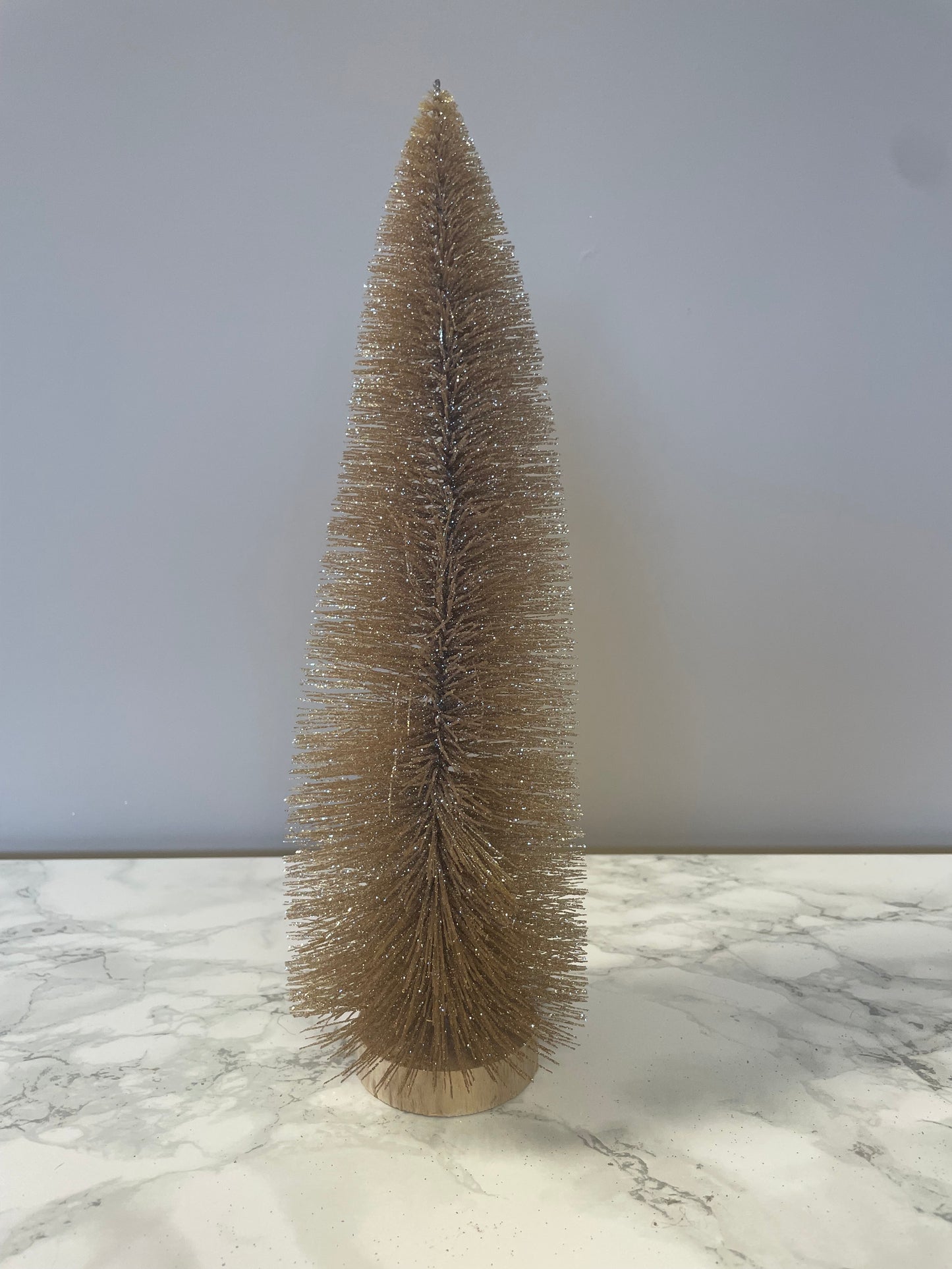 Large gold christmas tree ornament