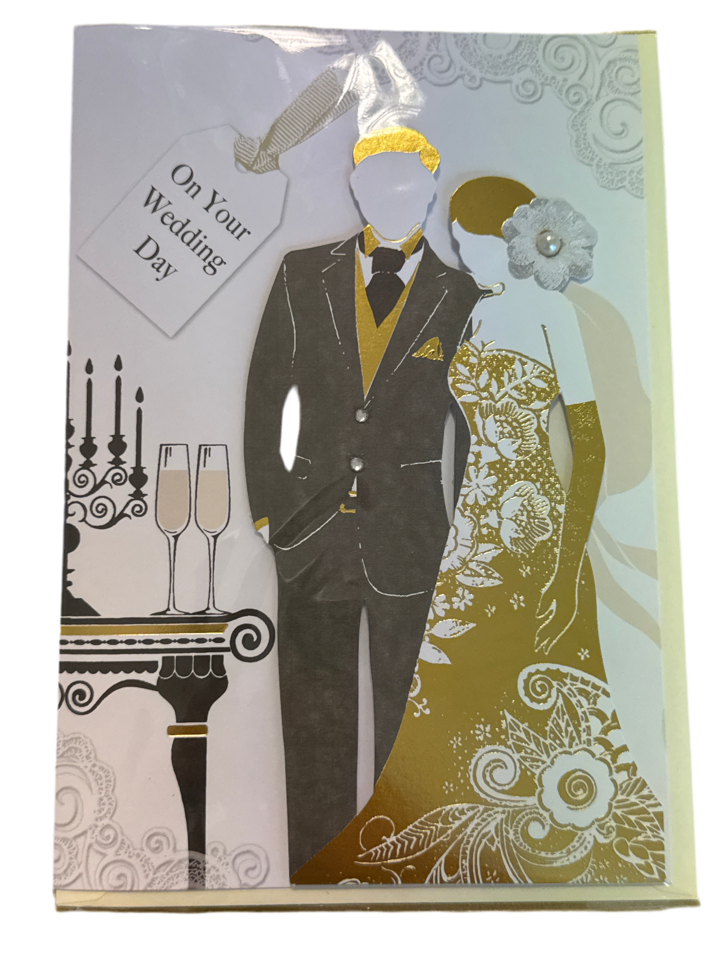 Couple 3d wedding card