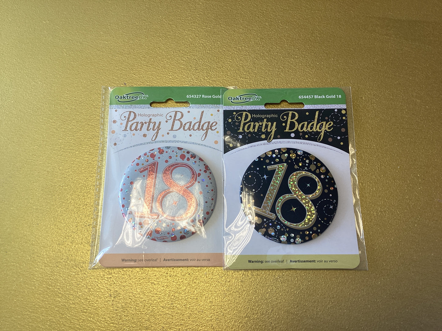18th party badge