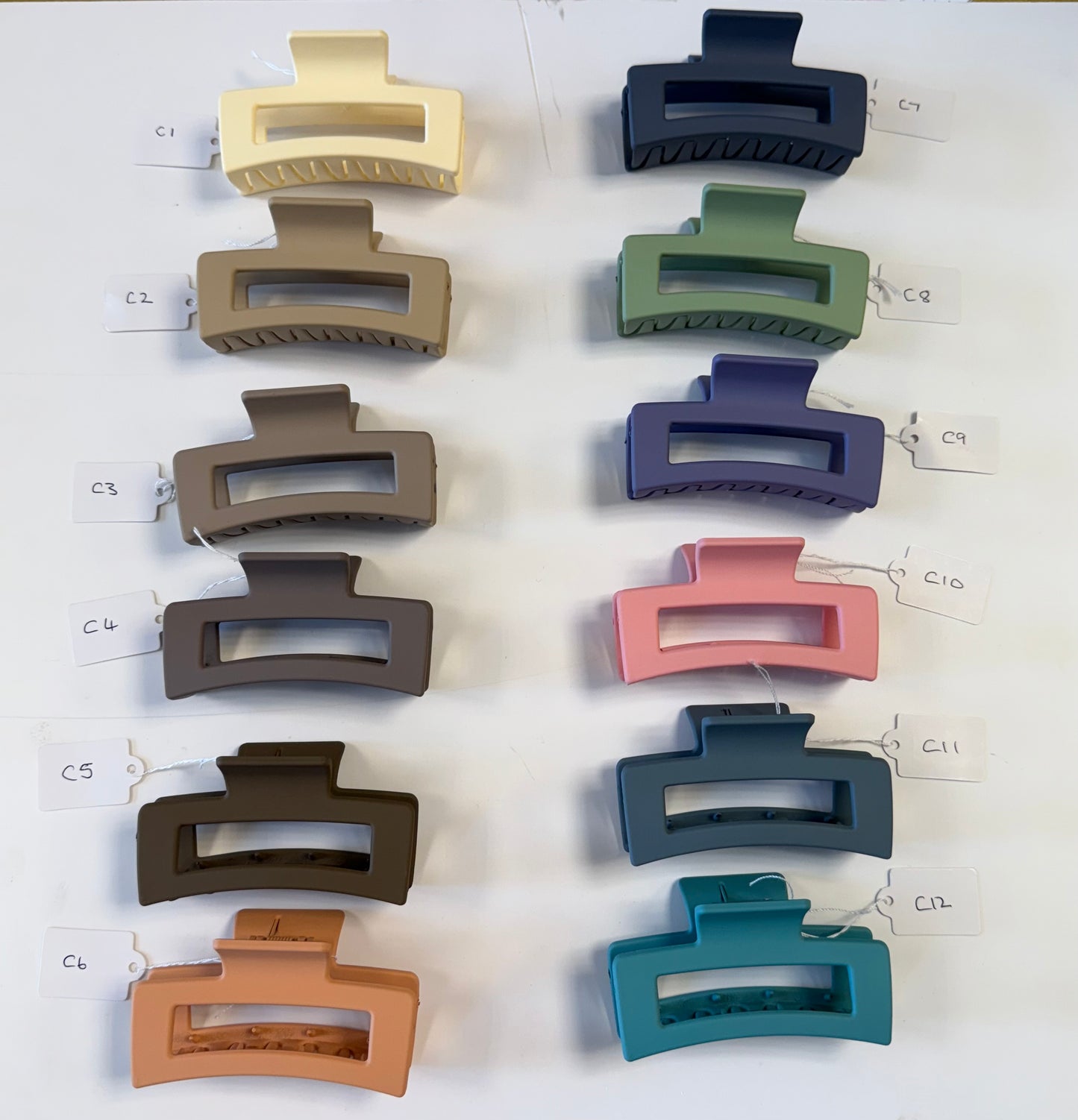 Square Claw Hair Clips