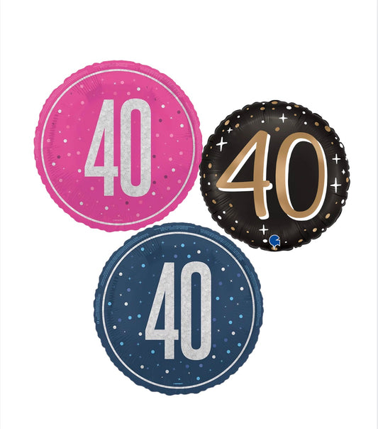 Age 40 Foil balloon