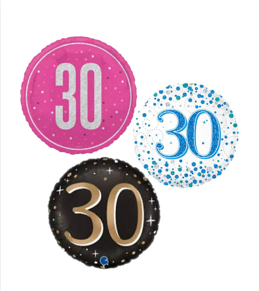 Age 30 Foil balloon
