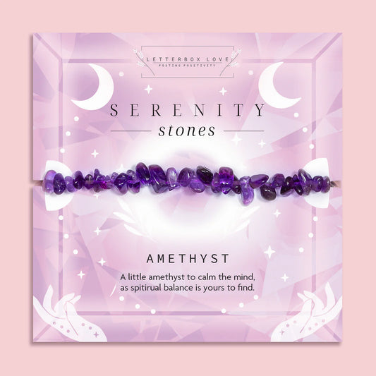 AMETHYST CRYSTAL CHIP BRACELET