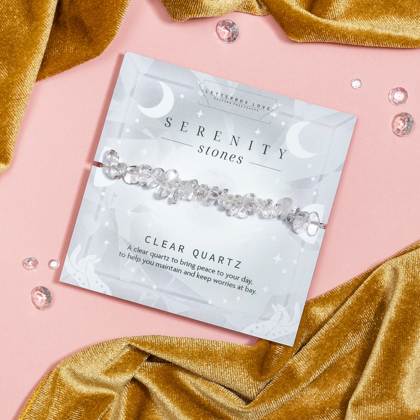 CLEAR QUARTZ CRYSTAL BRACELET