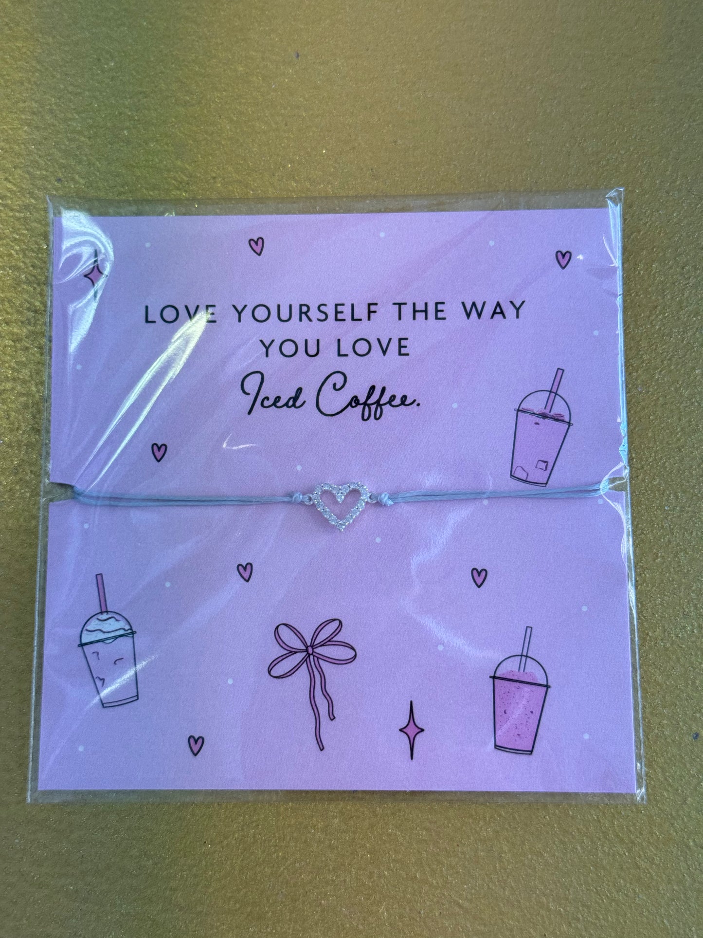 ‘Love yourself the way you’ heart bracelet