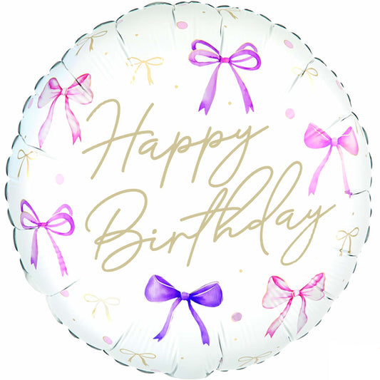 Happy birthday foil balloon