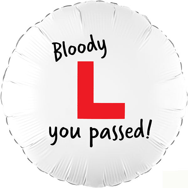 Bloody L you passed! Foil balloon