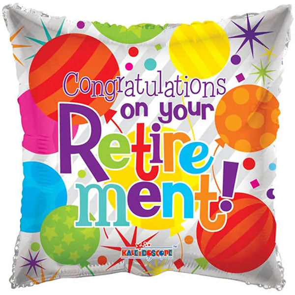 Congratulations on your retirement foil balloon