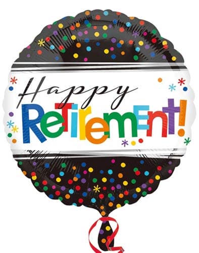 Happy retirement foil balloon
