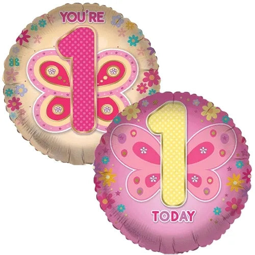 You’re 1 today reverse foil balloon