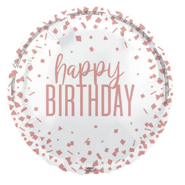 Happy birthday foil balloon